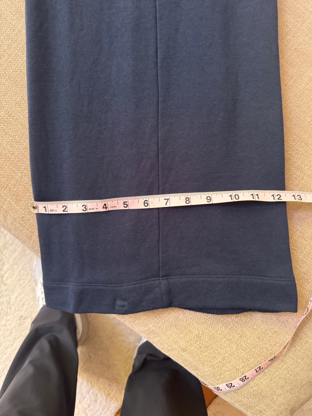 Alo Yoga Serenity Wide Leg Sweatpant - Navy.  Size Medium - Picture 5 of 6
